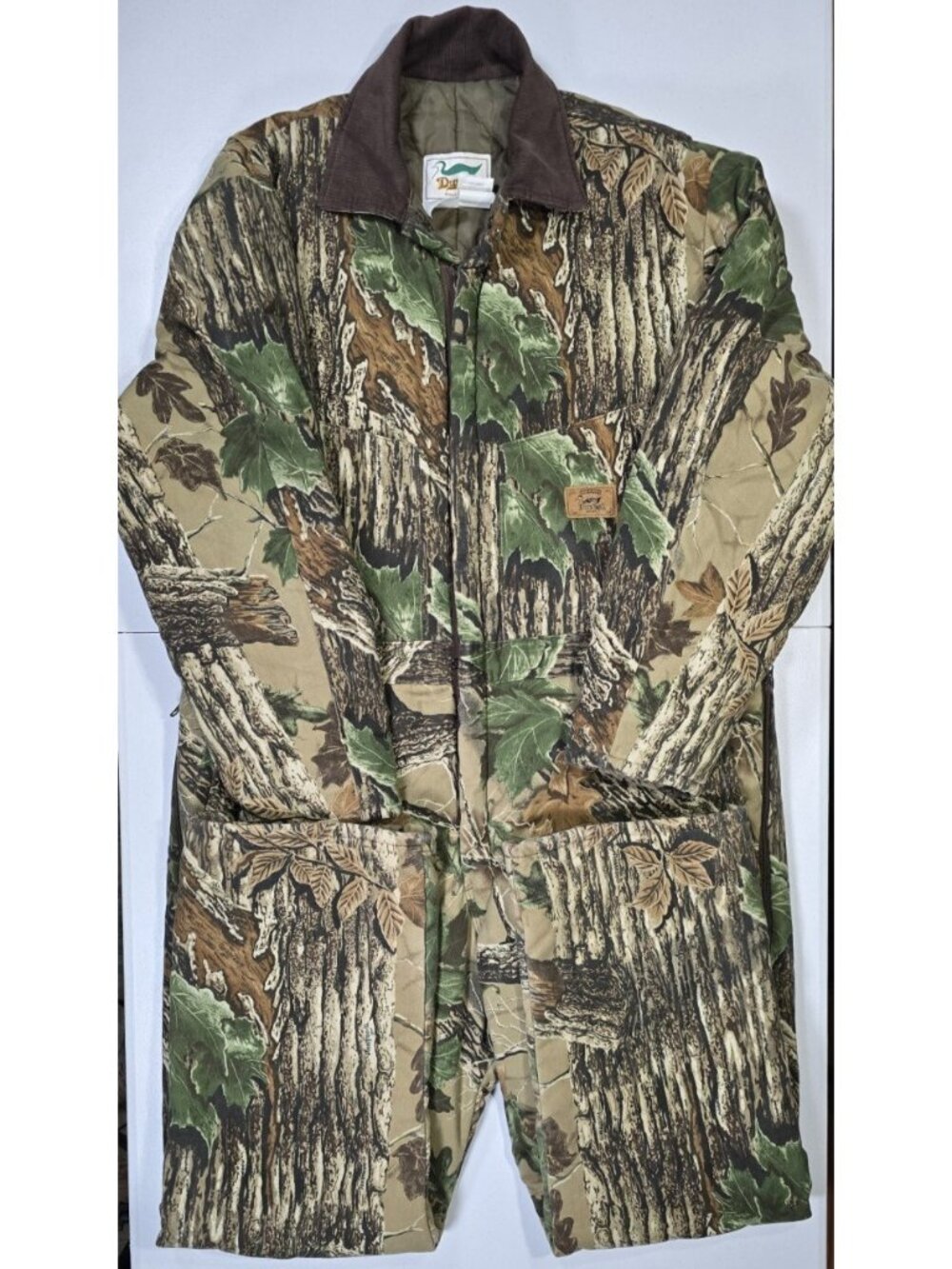 Duxbak Realtree Camouflage Insulated Coveralls Outdoor Hunting USA Made Men XL